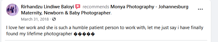 monya photography client reveiw