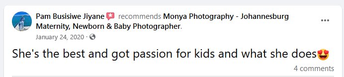 monya photography client reveiw