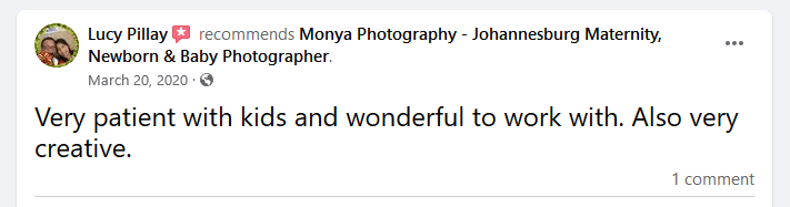 monya photography client reveiw