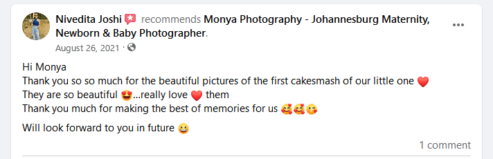monya photography client reveiw