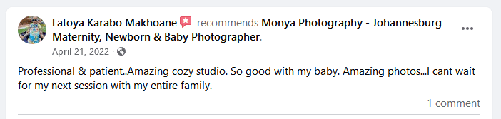 monya photography client reveiw