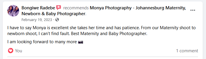 monya photography client reveiw
